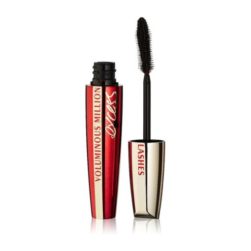 L'Oreal Paris Voluminous Million Lashes Excess Washable Mascara, Black, 0.31 fl ; oz .