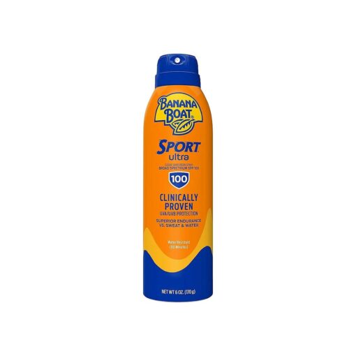 Sport Ultra SPF 100 Sunscreen Spray, 6oz | Sport Sunscreen Spray SPF 100, Banana Boat Sunscreen SPF 100 Spray, High SPF Sunscreen, Water Resistant Sunscreen, 6oz