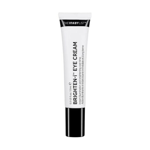 The INKEY List Brighten-I Eye Cream, Under-Eye Cream Helps Reduce Appearance of Dark Circles and Boost Skin 's Glow, Makeup Under-Eye Primer, 0.50 fl oz