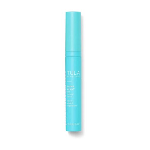 TULA Skin Care Instant De-Puff Eye Renewal Serum - Dark Circles Under Eye Treatment, Reduce Puffiness and Signs of Wrinkles, 0.5 fl oz .