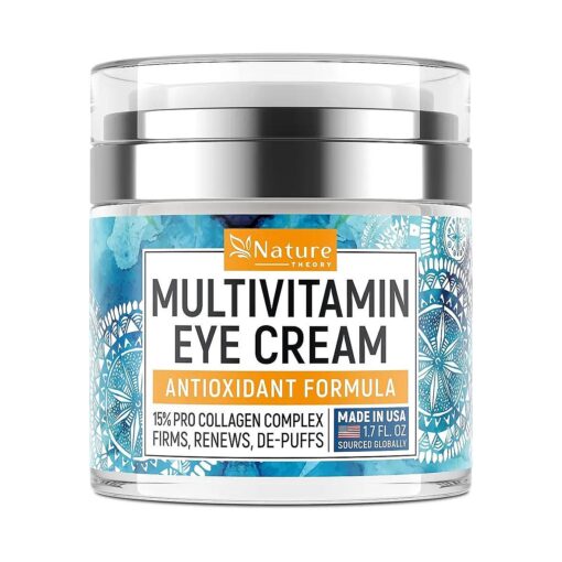 Eye Cream for Dark Circles and Puffiness - Retinol Eye Cream with Collagen & Hyalurnic Acid - Made in USA - Under Eye Cream Anti Aging - Eye Bags Treatment for Women - Under Eye Cream for Dark Circles