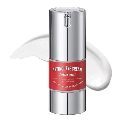 Retinol Eye Cream For Dark Circles And Puffiness, Repair Under Eye Retinol Cream with Hyaluronic Acid and Collagen, Smooth Fine Lines, Wrinkles, Bags & Dark Spots, Tightens Eye Skin Care ( Retinol )