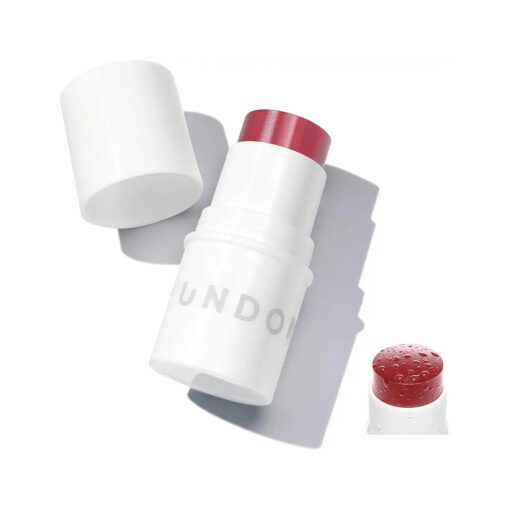 Undone Beauty Water Blush Stick with Coconut Water for Radiant, Dewy Glow - Blends Perfectly Into Skin for Natural Looking Flushed Cheeks - Vegan and Cruelty Free - Cherry, 0.19 oz ( 5 g )