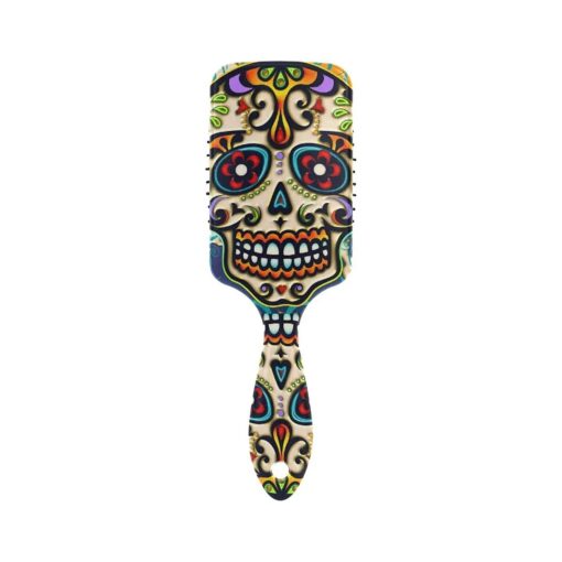 Hairbrush Mexican Sugar Skull, Air Cushion Massage Comb Hair Brush Anti Static Nylon Ball-tipped for Men Women Wet Dry Curly Damaged Hair