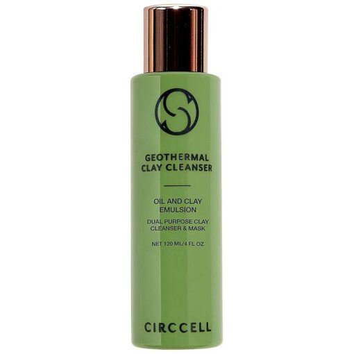 CIRCCELL Geothermal Clay Cleanser - Hydrating Facial Cleanser - Arctic Clay and Essential Oils Deep Clean & Detox Skin - Hydrating Clay Face Wash or Mask for All Skin Types