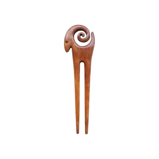 Marycrafts Wooden Ram Symbol Hair Pin, Hair Fork, Hair Stick, Hair Accessories