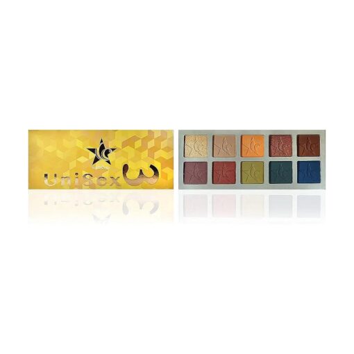 Cosmetics - Unisex 3, 10-Color Eyeshadow Palette, Highly Pigmented Eye Shadow Makeup, Long-Wearing & Easy to Blend Eye Makeup, Matte, Metallic & Shimmer, Neutral Blue Red Tones