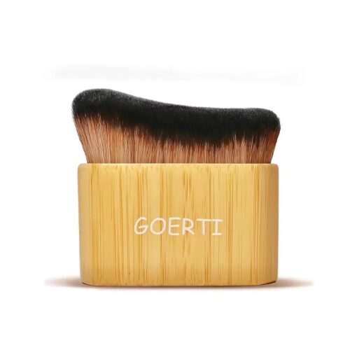 Self Tan Brush GOERTI Tanning Brush for Self Tan - Large Kabuki Brush for Body, Body Makeup Brush for Flawless Leg Makeup, Powder Foundation Brush Makeup Brush for Blending Liquid Foundation Bronze