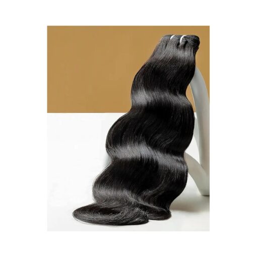 Raw Human Hair Bundles, Triple Lifespan Than Regular Virgin Hair No.1 Sales Of Raw Hair Bundles, 20 Inches indian Raw Body Wave Single Bundles, Keep Soft and Silky After Multiple Washes