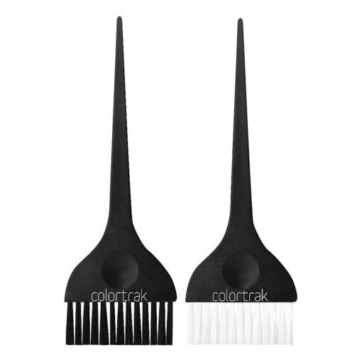 Colortrak Extra Wide Hair Color Brushes, 3 inch Bristle Width Cuts Application time, Firm Bristles, 1 Extra Wide Brush with Ultra-Soft Feather Bristles, Sustainable Wheat Fiber Handles