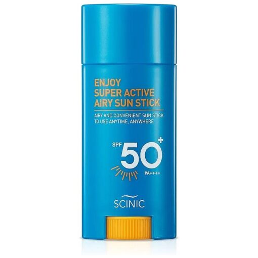 Enjoy Super Active Airy Sun Stick SPF50+ PA++++ 0.53oz ( 15g ) | Strong UV Protection Anytime, Anywhere Air-light, Clear | Korean Skincare