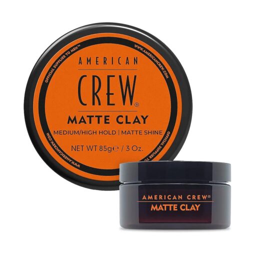 American Crew Men 's Hair Matte Clay, Like Hair Gel with Medium/High Hold, 3 Oz ( Pack of 1 )