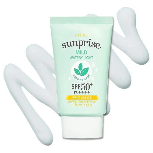 Sunprise Mild Weightless Watery Light Texture SPF50+/PA+++ 1.7 fl, Oz ( 50ml ) ( 21AD ) | Light Moisturizing Sunblock for Sensitive Skin | Korean Skin Care