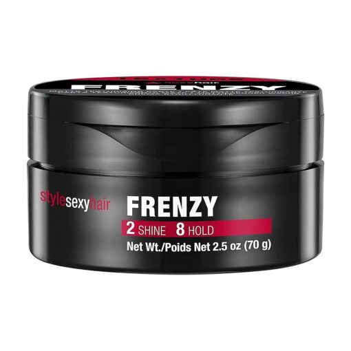 SexyHair Style Frenzy Matte Texturizing Paste, 2.5 Oz | Fullness, Texture and Definition | Helps Create Bulk | Semi-Matte