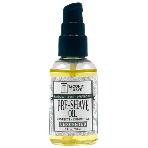 Taconic Shave Premium Natural Pre-Shave Oil ( 2 oz, ) - Unscented - Protects Against Irritation and Razor Burn when Shaving with a Cartridge, Safety or Straight Razor