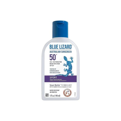 BLUE LIZARD Sport Mineral-Based Sunscreen Lotion - SPF 50+ - 5 oz