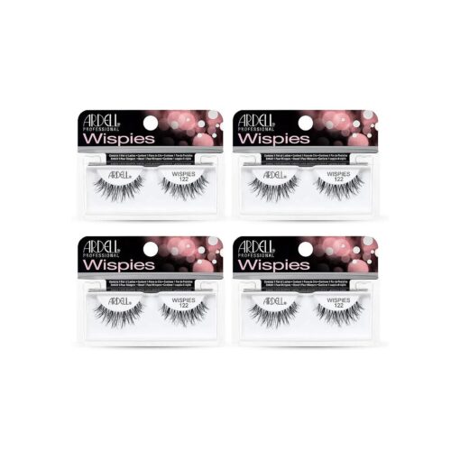 Ardell False Eyelashes Wispies 122 Black ( 4 Pack )