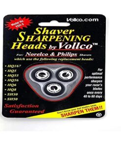 Sharpening Heads VSH-2 Black - Sharpens All Philips Norelco Shavers Using These Replacement Heads : HQ-167, HQ-177, HQ-5, HQ-55, HQ-56, HQ-6 HQ-7, HQ-8, SH-30 and SH-50