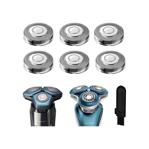 SH71 Replacement Heads Compatible with Philips Norelco Shaver Series 7000 and 5000 Triple Razor with Durable Sharp Blade, Comfortcut Replacement Blades, Razor Blade for Philips Norelco S7782 S7788