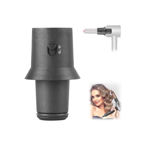 Upgraded Version Replacement Adapter Hair Dryer Converting To Curling Iron Styler for Dyson Supersonic Hair Dryer HD01 HD02 HD03 HD04 HD07 HD08, ( Adaptor for Dyson Hair Dryer To Curling Iron Styler )