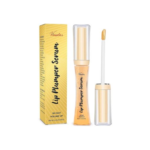 Lip Plumper, Upgraded 3D Natural Lip Enhancer, Lip Plumping Lip Gloss, Fuller & Hydrated, Sexy Lip Gloss, Formulated by Safe Ingredients