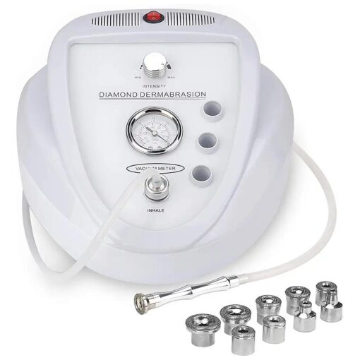 Upgraded Diamond Microdermabrasion Machine, Mcwdoit 65-68cmHg Suction Power Professional Dermabrasion for Skin Peeling Rejuvenation Lifting Tightening Beauty Device