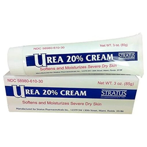 Urea 20 % Almond Scent Cream 3oz - Dry Skin Moisturizer for Eczema & Psoriasis