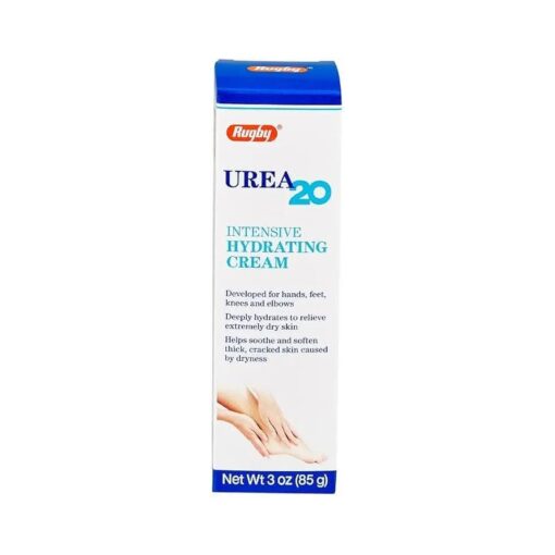 Rugby Urea 20 Intensive Hydrating Cream - 3 oz - Soothing Relief for Extremely Dry Skin