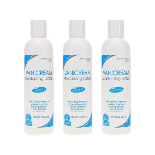 Vanicream Moisturizing Lotion 8 Ounce, ( Value Pack of 3 )