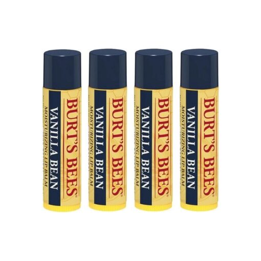 Burts Lip Balm Vanilla Be Size .15z Burts Lip Balm Vanilla Bean .15z, Pack of 4