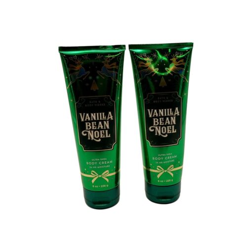 Bath and Body Works 2 Pack Vanilla Bean Noel Ultra Shea Body Cream 8 Oz .