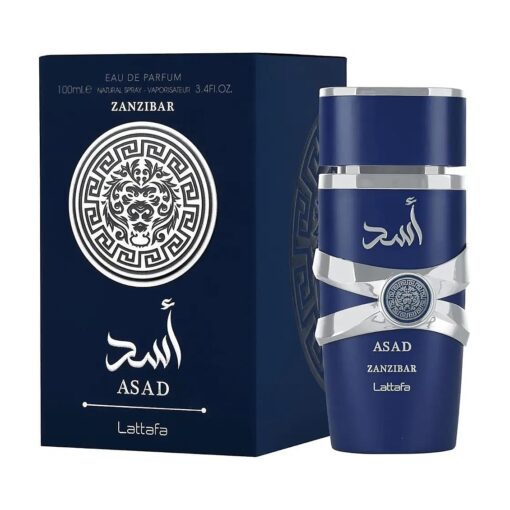 Lattafa Asad Zanzibar for Men Eau de Parfum Spray, 3.4 Ounce