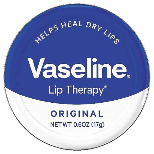 Vaseline Lip Therapy Lip Balm Tin, Original, 0.6 oz