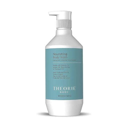 Theorie Premium Nourishing Body Wash - Made with Marula Oil, Argan Oil, Coconut Oil & Shea Butter - Featuring our Amber Rose Fragrance - Vegan - Suited for All Skin Types - Pump Bottle 500mL