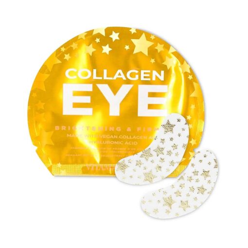 Vitamasques Vegan Collagen Eye Pads, 3-Pack - Firming & Brightening - Anti Aging Under Eyes Mask to Reduce Fine Lines, Puffiness, Wrinkles & Dark Circles - Mothers Day Gifts for Mom, Gift for Wife