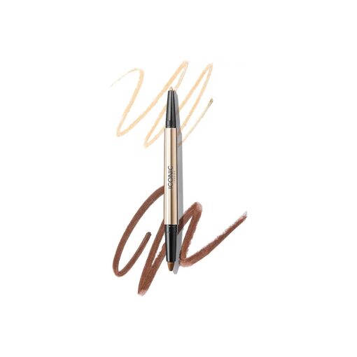 ICONIC LONDON Smokey Eye Duo Eyeliner | Creamy, Easy to Blend 2-in-1 Eyeliner Crayon, Water Resistant, Cruelty Free, Vegan Makeup