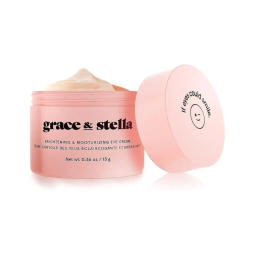 grace & stella Under Eye Cream For Dark Circles, Bags And Puffiness - Caffeine Eye Cream - Vegan Under Eye Cream For Wrinkles - Eye Cream Anti Aging - Eye Repair Cream - New Formula ( 0.46 oz )