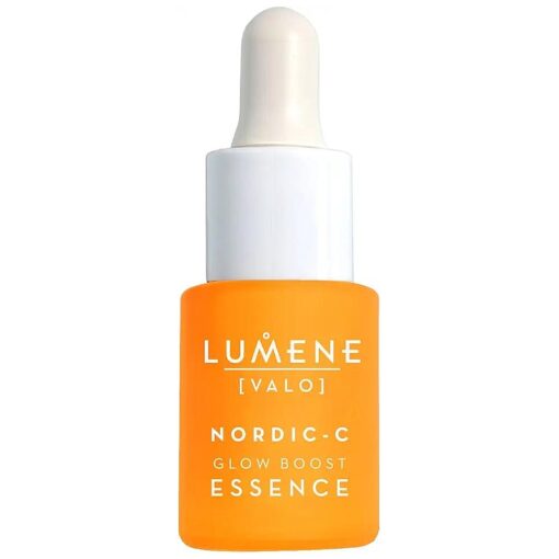 Lumene Nordic-C [ Valo ] Glow Boost Essence Serum Half-Size - Radiance Enhancing Vitamin C Serum for Face - Vitamin C & Hyaluronic Acid Facial Serum for Smooth, Plump, Glowing Skin ( 0.5 fl oz )