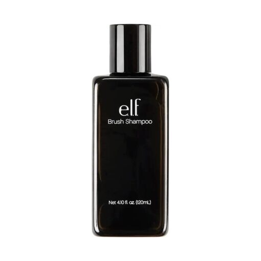 e.l.f, Makeup Brush Shampoo, Washes Away Dirt, Makeup, Oil & Debris & Conditions Bristles, Crafted For Daily Use, Vegan & Cruelty-Free, 4.1 Fl Oz