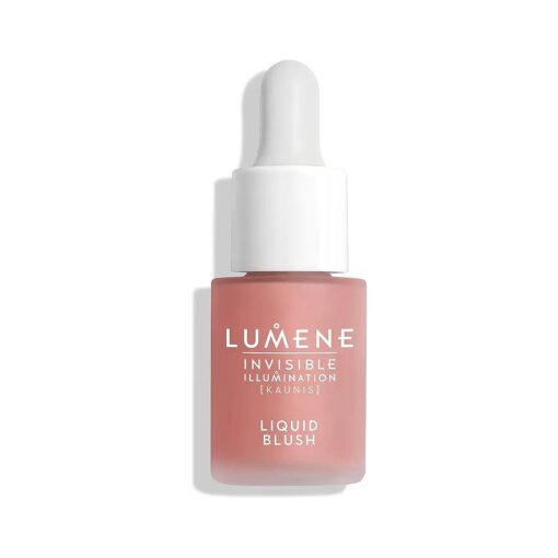 Lumene Invisible Illumination Liquid Blush Pink Blossom - Dewy Makeup Cheek Tint with Luminizing Pigments for Hydrated Glowing Skin - Weightless Liquid Blush for Cheeks ( 0.5 Fl Oz )