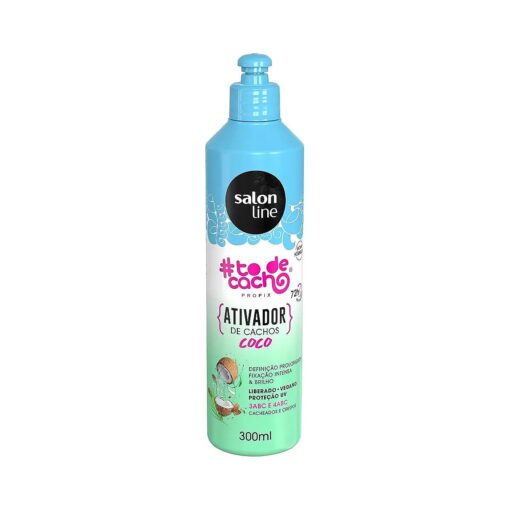 Salon Line Linha Tratamento ( # ToDeCacho ) Ativador De Cachos Coco Tratamento Pra Conquistar ( Me Modela Que Eu Brilho ! ) 300 Ml - ( # IHaveCurls - ( Shape Me To Shine ) Coconut Curl Activator 10.14 Fl Oz )