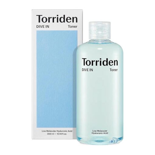 Torriden Dive-in Low-Molecular Hyaluronic Acid Toner 10.14 fl oz | Low pH Facial Toning Water That Hydrates and Moisturizes Sensitive, Dehydrated, Oily Skin | Vegan Korean Skin Care