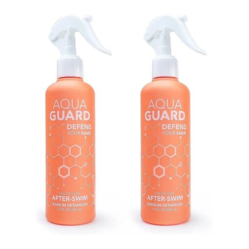 AquaGuard After-Swim UV Leave-In Detangler - Smoothes, Softens & Protects Hair From the Sun - Paraben & Gluten Free, Vegan, Color Safe, Leaping Bunny Certified ( 2-Pack )