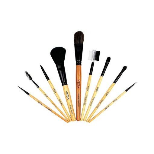 Set of 9 Vega Make-Up-Brushes EVS-09