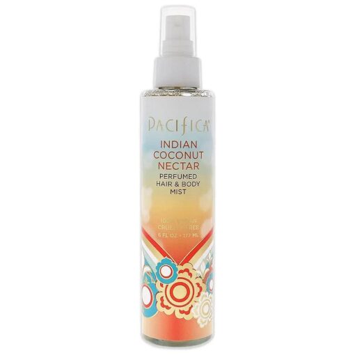 Pacifica Indian Coconut Nectar Perfumed Hair & Body Mist - Alcohol Free Coconut Vanilla Scent