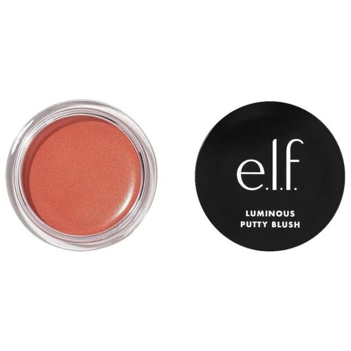 e.l.f, Luminous Putty Blush, Putty-to-Powder, Buildable Blush With A Subtle Shimmer Finish, Highly Pigmented & Creamy, Vegan & Cruelty-Free, Isla Del Sol