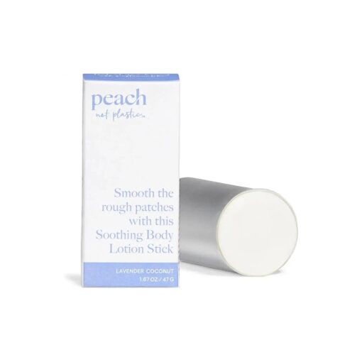 Peach not Plastic Body Lotion | Soothing Solid Refill Stick to Moisturize Dry Skin | Shea Butter & Jojoba Balm | Travel-Friendly | 1.87 oz ( Forever Case Sold Separately )