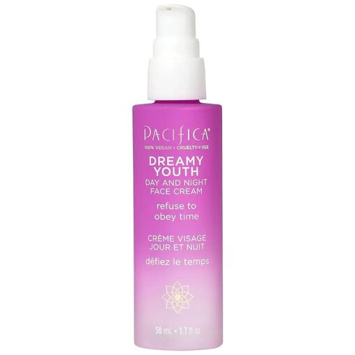 Pacifica Beauty, Dreamy Youth Day and Night Face Cream, Daily Hydrating Facial Moisturizer, For All Skin Types, Made with Peptides and Floral Stem Cells, Vegan & Cruelty Free