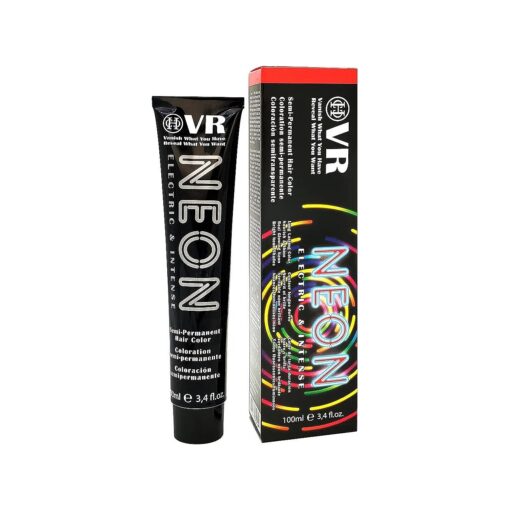 Cocohoney VR Neon Color Electric & Intense Semi-Permanant Hair Color for Bleach Level `` 9" | Vegan and Cruelty-Free | Long Lasting Color | Nourish & Shine | Real Glowing Neon ( Candy Apple Red )