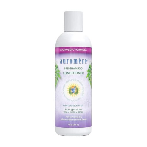 Auromere Ayurvedic Pre-Shampoo Conditioner - Vegan, Cruelty Free, Natural, Non GMO, Moisturizing, Paraben Free, Sulfate Free, All Natural Hair Conditioning Oil for All Types of Hair ( 7 fl oz ), 1 pack